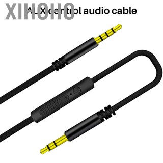 Xihoho Cáp âm thanh Xihoho 3,5mm tích hợp trong mic nam để có độ bền cho xe điện thoại (màu đỏ)
