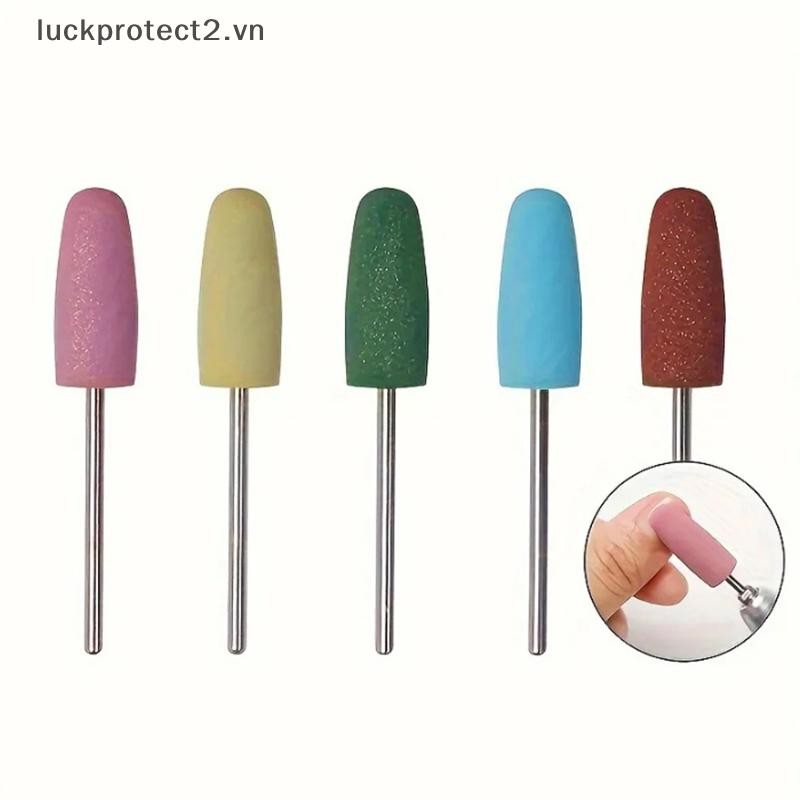 # luckpro #5PCS Mũi đánh bóng móng tay bằng cao su Mũi khoan silicon Mũi khoan Burr Bits Tập tin làm sạch lớp biểu bì cho tiệm làm móng tay nghệ thuật.