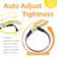 HamshMoc Bộ dây xích cổ chó Semi P Training Auto Điều chỉnh tay cầm thoải mái phản quang cho mọi giống