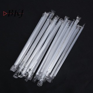 [KJ] 500 Chiếc Ống Hút Nhựa DIY Dùng Một Lần Ngắn Trong Suốt Nhọn Mỏng Ống Hút Uống Hàng Hóa Phụ Kiện Nhà Bếp [Mới]