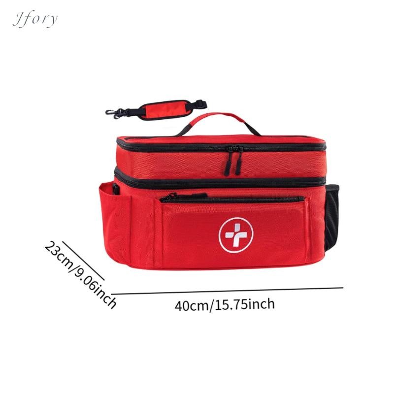 Túi sơ cứu có khóa kéo Jfory dành cho đồ dùng khẩn cấp khi đi du lịch và đi bộ đường dài