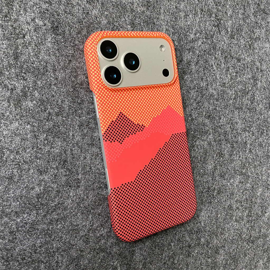 Ốp điện thoại PC cứng họa tiết sợi Carbon Kevlar sang trọng cho IPhone 17 Air16 15 14 13 12 11 Pro Max