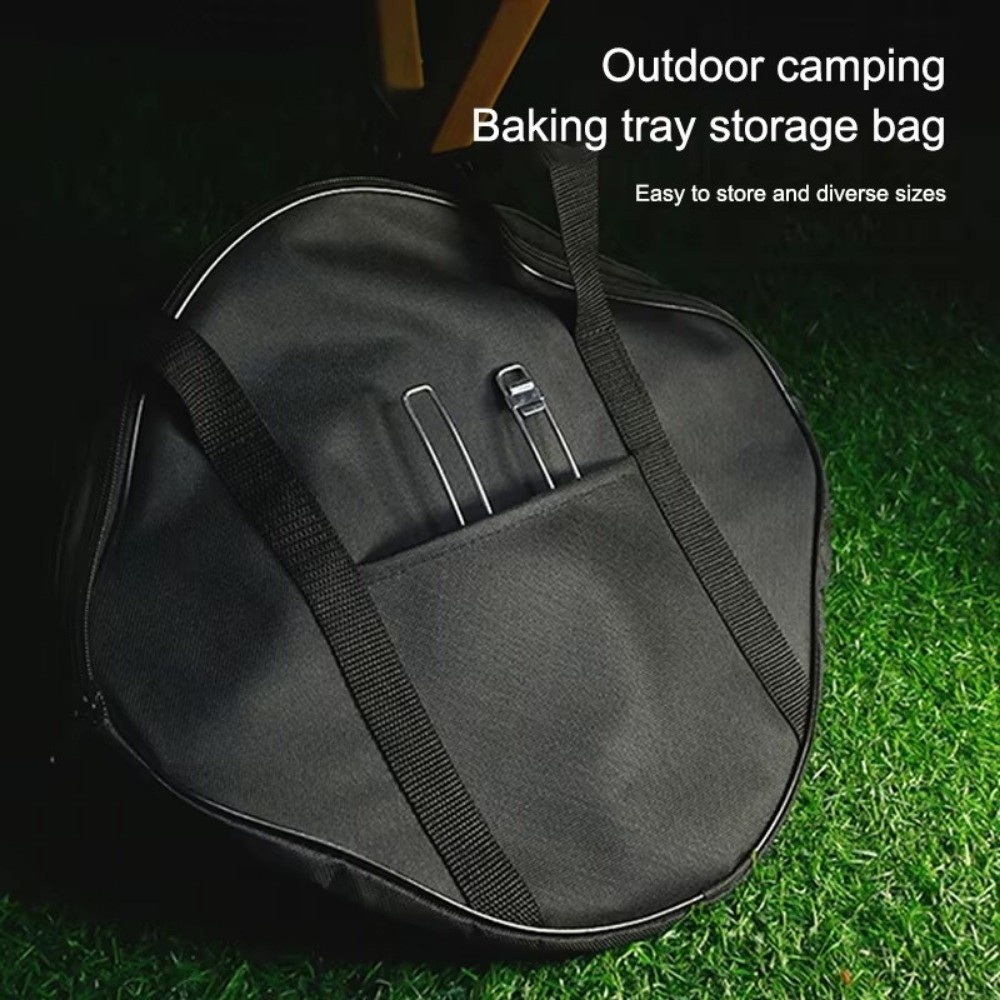Túi đựng chảo nướng HOBBYIN, Túi đựng chảo nướng chống nước 600D, Túi đựng dụng cụ BBQ chống mài mòn ngoài trời