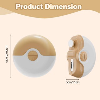Máy cắt móng tay tự động đánh bóng bằng điện 3 trong 1 Máy cắt móng tay có thể sạc lại với đèn LED Loại C Sạc có thể điều chỉnh tốc độ Máy cắt móng tay di động cho người cao tuổi thép không gỉ