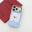 Trắng Bichon Frise với Ốp điện thoại văn bản "Puppy", Ốp lưng 2 trong 1 kiểu dáng cổ điển mềm tương thích với iPhone17 16 15 14 13 12 11 Pro Max