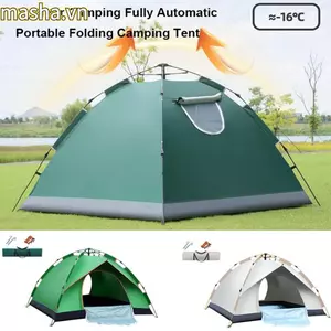 Lều cắm trại gấp, Lều mở nhanh di động hoàn toàn tự động, Lều hai cửa đôi 2 người chất lượng cao Phụ kiện cắm trại ngoài trời