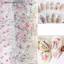 VFZ 100cm Hoa Hồng Móng Tay Chuyển Giấy Giấy Thời Trang Salon DIY Móng Tay Tác Phẩm Nghệ Thuật Dải Dài Stiers Cho Người Yêu Làm Đẹp OTE