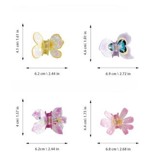 Kovoi / Hoạt Hình Bướm Lấy Kẹp Hoa Cao Cấp Cuộn Dây Tóc Cá Mập Kẹp Tóc Niche Phụ Kiện Tóc Nữ Phong Cách Mới Mũ