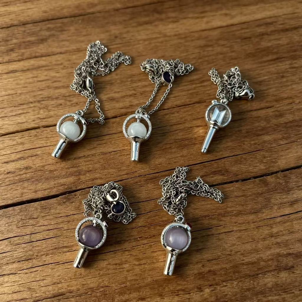 Kpop Idol BTS Army Bomb Dây chuyền Lightstick Charm Chain