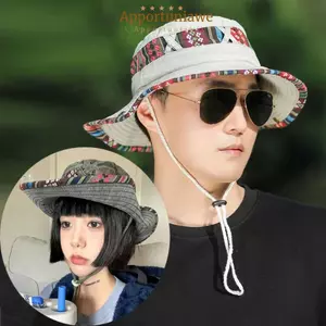 Mũ Xô IAPPORTUNIA, Mũ Chống Nắng Vành Rộng Thoáng Khí, Mũ Câu Cá Chống Nắng Cao Bồi Thời Trang Nam Nữ