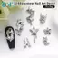 GHX 5 Cái / Pa Móng Tay Kim Cương Móng Tay Nghệ Thuật Trang Trí Vintage Pentagram Ngôi Sao Móng Tay Mũi Khoan Móng Tay Miếng Dán Móng Tay Trang Trí Trái Tim Làm Móng Tay Phụ Kiện VN
