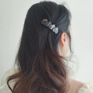 Pháp Hình Trái Tim Lược Hàn Quốc PHÁP Công Chúa Đầu Tạo Kiểu Kẹp Nổ Nhỏ Lược Tóc Tấm Tóc Bóng Đầu Trang Trí 6.15