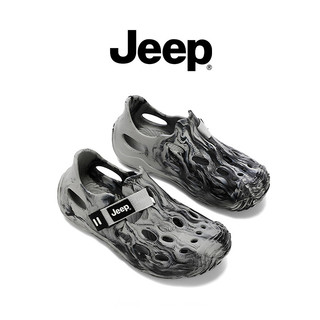 Giày JEEP Hole Bé Trai Bé Gái Rỗng Trên Bãi Biển Mùa Hè Giày Sandal Chống Trơn Trượt