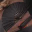 Quạt gấp phong cách Trung Hoa màu đen cổ điển, Quạt Kung Fu. Lý tưởng để trang trí đám cưới DIY