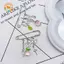 CANAMEK Ngọt Ngào Dễ Thương Dâu Đính Hạt Mặt Dây Chuyền Thổ Cẩm Sáng Tạo Pin Móc Khóa Y2K Thẩm Mỹ sel Móc Khóa Túi Nữ Tính Charm CSF