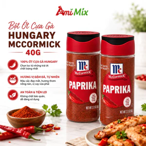 Bột Ớt Cựa Gà Hungary McCormick 40g Tạo Màu Đẹp Cho Món Ăn