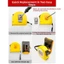 WANYEDI Khóa tháo nhanh, Giá đỡ đo băng đa năng ABS, Kẹp công cụ điện cầm tay chống trượt Kẹp máy khoan điện