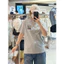 Áo thun tay ngắn Wacky willy màu lưng kẻ sọc in áo sơ mi giản dị 100% Cotton cao cấp 0617