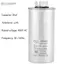 Belleshopp CBB65A 1 30μF AC 450V Tụ điện chạy động cơ Thiết kế vỏ nhôm hình trụ cho máy điều hòa không khí Động cơ máy nén và hệ thống làm mát tủ lạnh