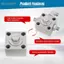 Belleshopp Asixxsix Van chuyển hướng 3 chiều 2 bộ Thép hợp kim Máy xúc nhỏ Van tiết lưu Phụ tùng thay thế mini Van thủy lực Nâng cấp máy xúc