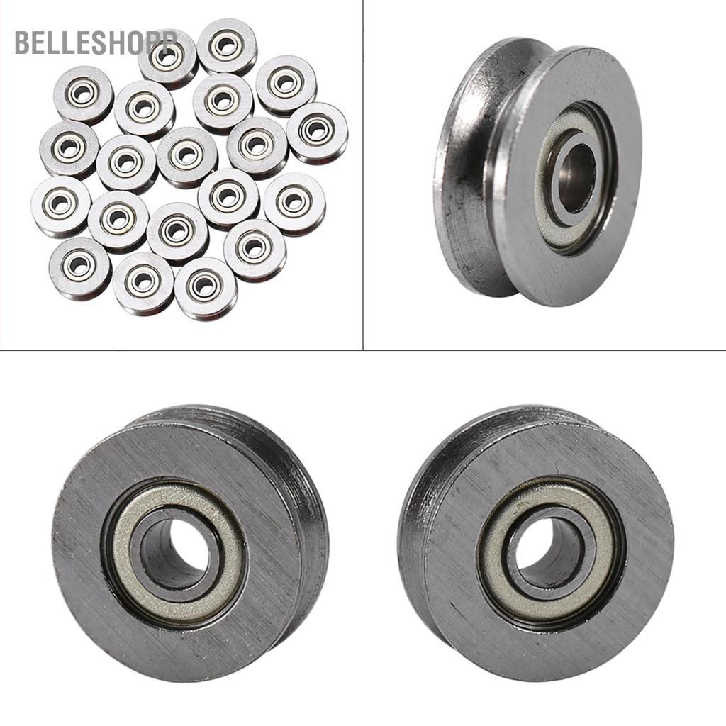 Belleshopp 20 CÁI V623ZZ Vòng bi rãnh chữ V (3x12x4mm) - Hướng dẫn đường ray thu nhỏ cho hệ thống chuyển động tuyến tính Đường ray CNC & ứng dụng đường ray Kết cấu thép cacbon