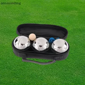AA 3 Cái / bộ Bộ Trò Chơi Bóng Bocce Bộ Petanque Phản Quang Khắc Sắt Độc Đáo Thanh Lịch Trò Chơi Bóng Petanque Cho Hoạt Động Ngoài Trời VN