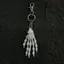 # HB # Dark Punk Skull Hand Ro Móc khóa Charm Hợp thời trang Niche Bag Mặt dây chuyền Subculture Kim loại Móc khóa Túi quà tặng quyến rũ.