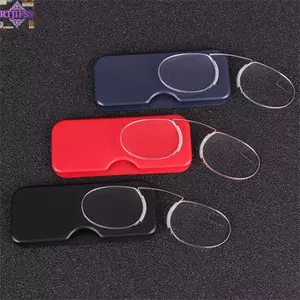 Giá đỡ mũi RTJIFSS, Kính lười đọc sách phóng đại, Kẹp mũi cầm tay không vành Mini Kính mắt nam nữ