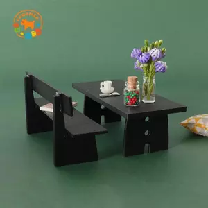 CANAMEK 1 Nhà Búp Bê Thu Nhỏ Bàn Và Ghế Nội Thất Mô Hình Cảnh Trang Trí Đạo Cụ Nhà Búp Bê Phụ Kiện CSF
