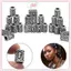 JRP 24 Chiếc Viking Runes Bộ Rời Hạt Miếng Đệm Hạt Cho Tóc Bện Dreadlo Hạt DIY Trang Sức Làm JRP