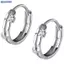 Bluelover 1 Cặp Thời Trang Đơn Giản Nhỏ Vòng Bông Tai Dành Cho Nữ Sáng Bóng Zircon Tròn Vòng Tròn Xương Tai Móng Tay Trang Sức Mới