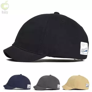 Mũ bố ROLY, Mũ bóng chày ngắn vành Nylon, Băng buộc Cotton phong cách Trucker có thể điều chỉnh Mũ chống nắng nam nữ
