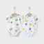 Quần Áo Xì Hơi Hà Bảo Tam Giác Quần Áo Tay Ngắn Hà Tam Giác Nam Nữ Quần Áo Mùa Hè Cho Bé Quần Áo Cotton Nguyên Chất Trẻ Sơ Sinh Leo Núi