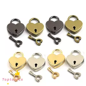 TOPTOOLCX Mini Ổ Khóa Hộp Trang Sức Cưới Du Lịch Khóa Chìa Khóa