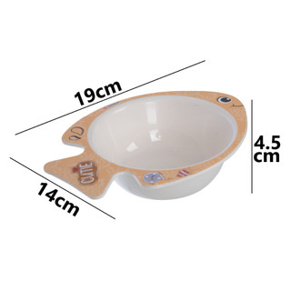 Chén hình cá trẻ em 300ml nhựa VIỆT NHẬT - Chén ăn cơm, canh, ăn dặm cho bé mẫu giáo - 6802