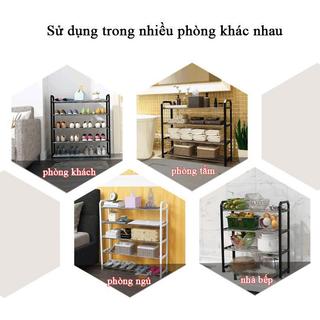 LEEGO Kệ Để Giày Nhiều Tầng Khung Thép Chắc Chắn 3/4/5 Tầng Tiết Kiệm Không Gian Chống Ẩm Dễ Lắp Ráp