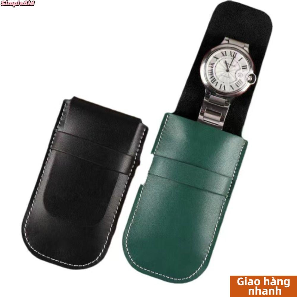 [Vận chuyển nhanh] Phụ kiện đồng hồ SIMPLEAID, Túi đựng đồng hồ lật di động, Túi đựng đồng hồ trang sức Túi quà tặng Túi đựng đồng hồ chống bụi