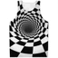 Psychedelic 3D Unisex Tank Top, Áo Vest đường phố ảo ảnh quang học mùa hè, Áo thun không tay mềm mại thoáng khí