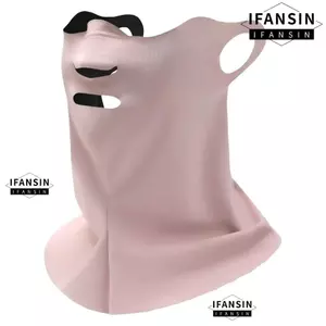 Kem Chống Nắng Cổ IFANSIN, Mặt Chống Nắng Mùa Hè UPF50 +, Màu Trơn Thoáng Khí Bảo Vệ Cổ Chống Tia UV Khăn Ngoài Trời