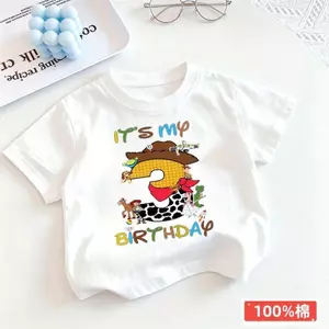 Toy Story Children (90-160) Quần áo sinh nhật Áo thun ảnh dự tiệc