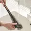 HL 2 Trong 1 Bình Sữa Bàn Chải Cốc Chà Kính Lau Nhà Bếp Dụng Cụ Vệ Sinh Tay Cầm Dài Chai Uống Cốc Thủy Tinh Bàn Chải Vệ Sinh LMWU