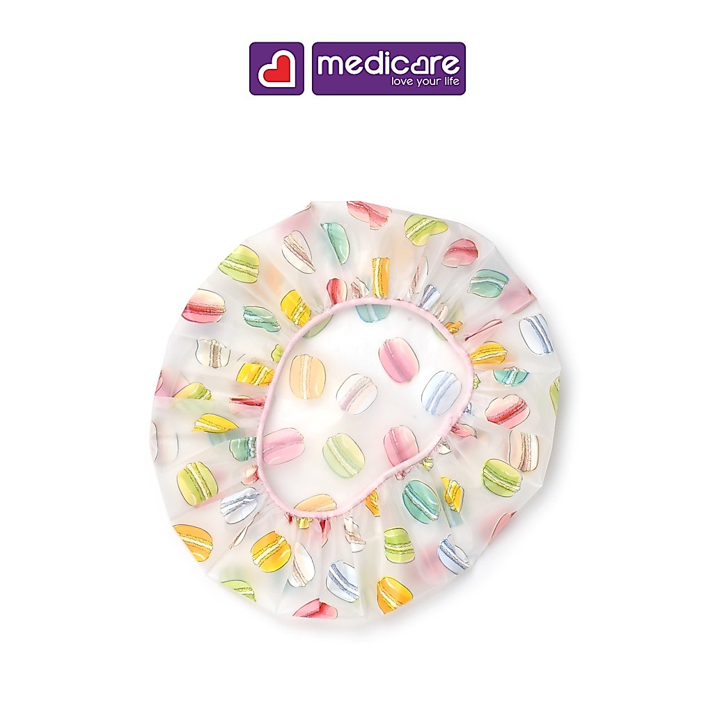 Mũ tắm BASICARE hình kim cương / bánh macaron