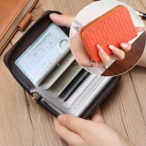 Degaussing Dây Kéo Thẻ Khe Cắm Thẻ Nữ Thay Đổi Thẻ Dung Tích Lớn Chống Trộm Bằng Lái Xe
