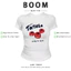 BOOM Áo Baby Tee Nữ Cotton Ôm Body-Áo Thun Ngắn Tay Y2K In Hình PhongCách Mùa Hè, Cổ Tròn Hàng Đầucách hàn quốc phong495