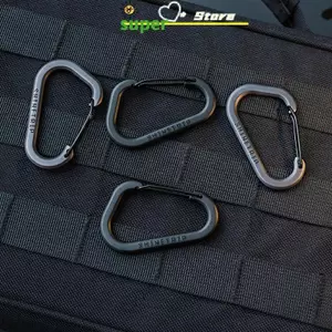 AN.MART 2 Chiếc D Ring Carabiner Ngoài Trời Sinh Tồn Thiết Bị Nhẹ Túi Xách Dây Kẹp Dành Cho Đi Bộ Đường Dài Cắm Trại Leo Núi Phụ Kiện VN
