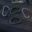 AN.MART 2 Chiếc D Ring Carabiner Ngoài Trời Sinh Tồn Thiết Bị Nhẹ Túi Xách Dây Kẹp Dành Cho Đi Bộ Đường Dài Cắm Trại Leo Núi Phụ Kiện VN