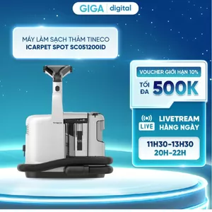 Máy giặt thảm Tineco iCarpet Spot - Công suất 300W - Đầu hút đa dạng - Làm sạch thảm, sofa, chăn, ga, gối,...