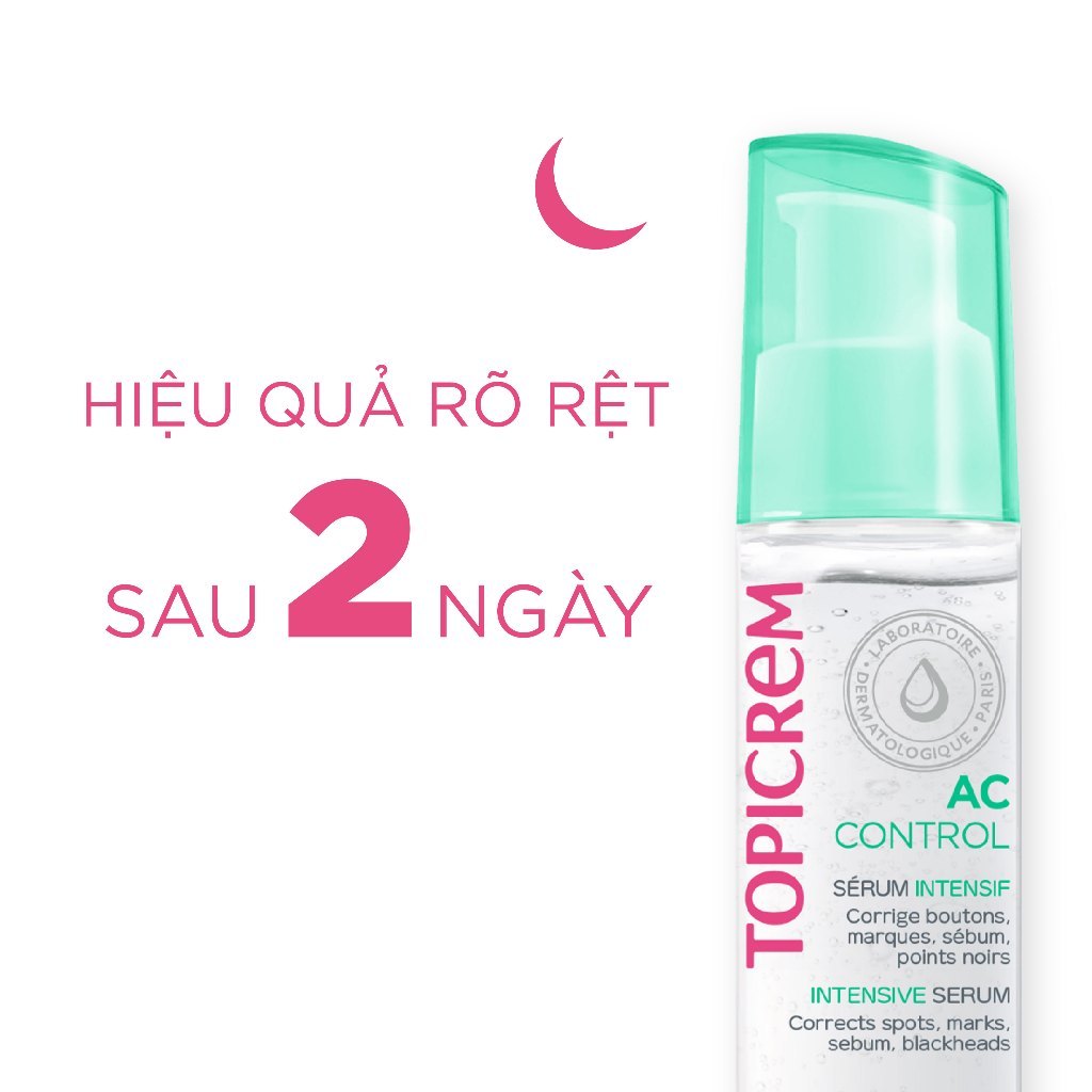 Serum dành cho da mụn TOPICREM AC CONTROL INTENSIVE SERUM 34ml