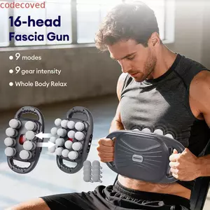 Máy mát xa Fascia 16 đầu COCODECOVED, Thiết bị massage mô sâu điện 16 đầu, Máy mát xa cơ bắp tần số cao chuyên nghiệp Masajeador Massage chân