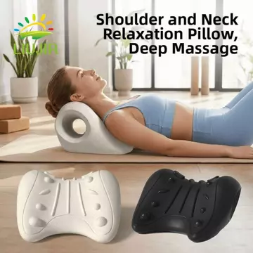 Gối Massage Cổ Tử Cung LIUJIR, Gối Đeo Vai Cổ Đa Năng, Dụng Cụ Massage Nhẹ Nhàng Massage Chống Mài Mòn Chiropractic Gối Bụng Người Ngủ